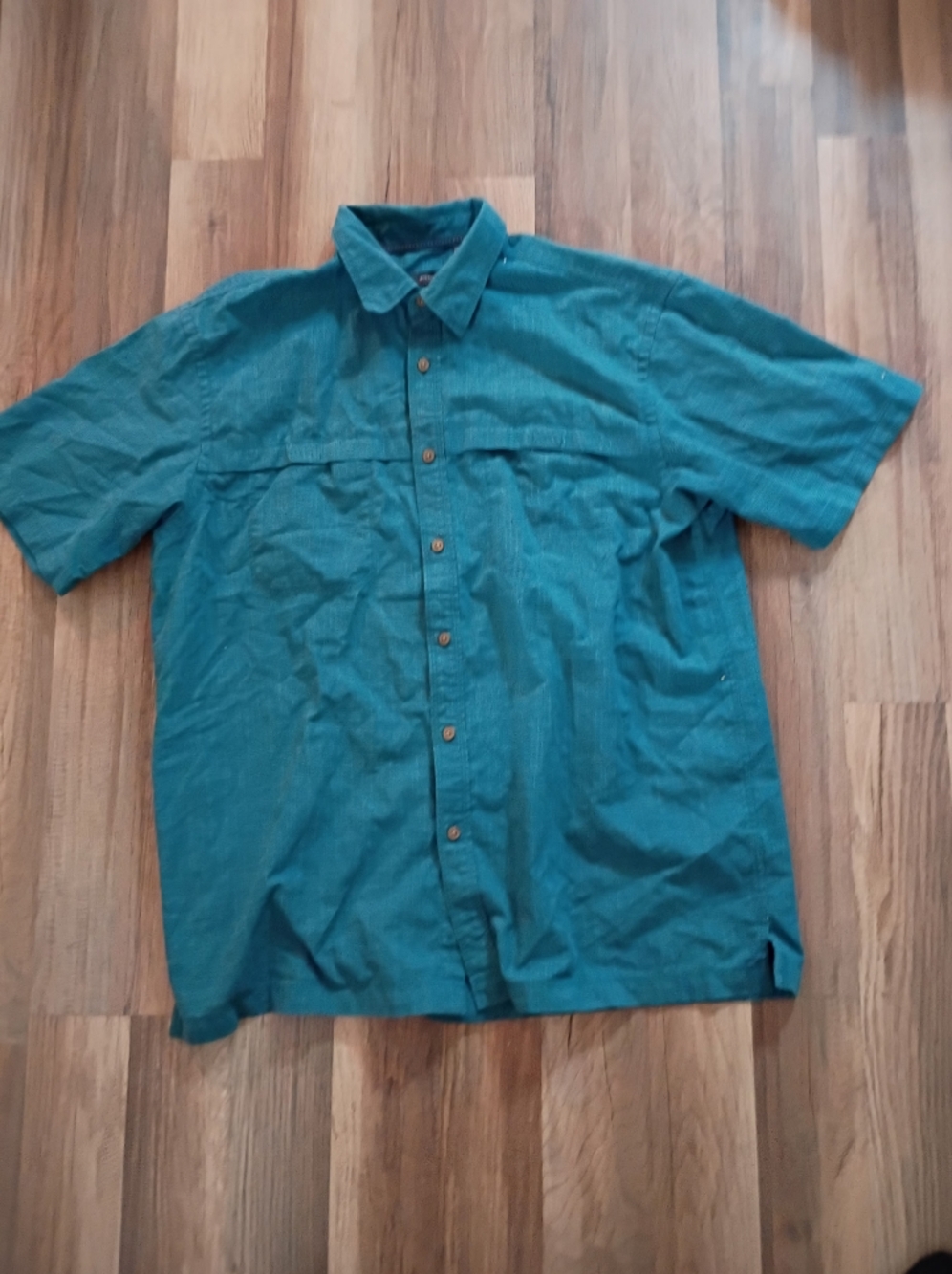 Arrow Teal Short-Sleeve Button-Up Shirt